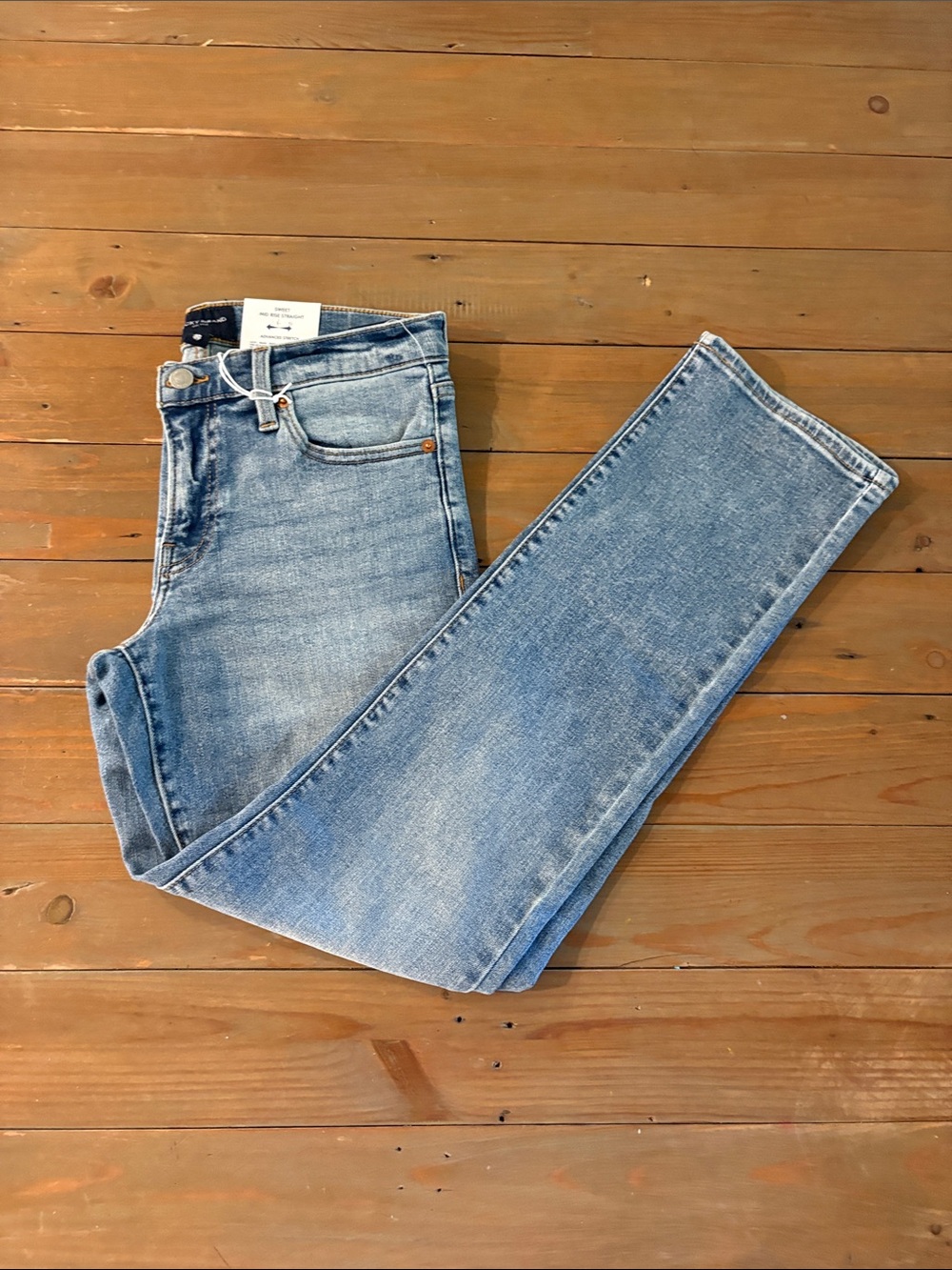 NWT Lucky Brand Women's Straight Leg Light Blue Denim Jeans